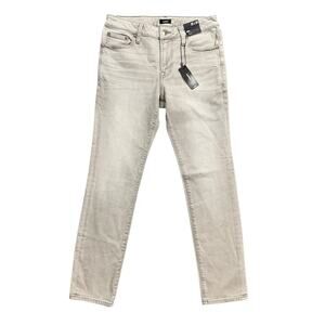 Express Jeans Mens 29 Gray Cotton Blend Skinny Stretch Mid Rise Cotton Rayon